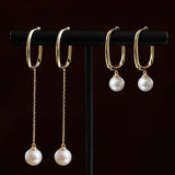6mm Natural Akoya Pearls from Japan Earrings 14k Solid Yellow Gold Seawater White Pearl Earrings, Anniversary Gift Idea, Gift for Mom Etsy