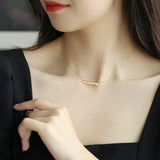 Balance Beam 18k Akoya Beaded Pearl Necklace, 18k Solid Yellow Gold Superior Akoya Champagne Pearl Necklace Etsy