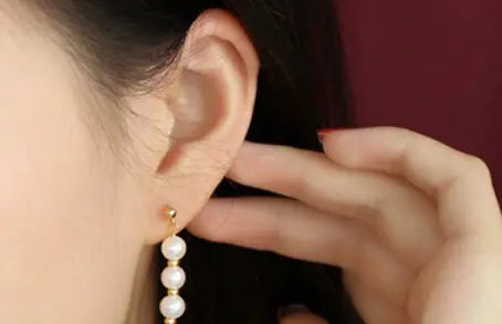 6-6.5mm High Luster Akoya Pearl Earrings - 14K Yellow Gold Filled Etsy