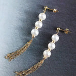 6-6.5mm High Luster Akoya Pearl Earrings - 14K Yellow Gold Filled Etsy
