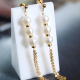 6-6.5mm High Luster Akoya Pearl Earrings - 14K Yellow Gold Filled Etsy