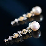 12mm High Luster Freshwater Pearl Drop Earrings - Silver 925 Silver Etsy