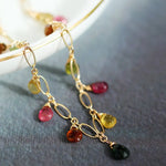 AAA+ High Luster White Pearl & Tourmaline - 14K Yellow Gold Filled Etsy