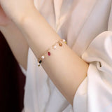 AAA+ High Luster White Pearl & Tourmaline - 14K Yellow Gold Filled Etsy