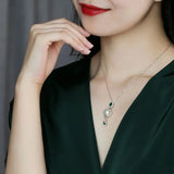 14mm Freshwater Pearl Chalcedony Teardrop Necklace & Earring - Silver 925 Etsy