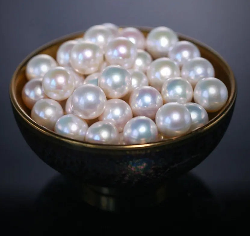 12mm Natural High Luster White Pink Pearl 925 Silver White Pearl Earrings, Flower Earrings, Cluster Earrings, Anniversary Gift Idea for Mom Etsy