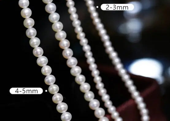 2-5mm Natural High Luster Baby White Pearl Handmade 18k Solid Yellow Gold Baby Pearl Necklace, Pearl Beaded Choker, Anniversary Gift Idea Etsy