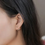 4mm Akoya Golden Baby Pearl & Diamonds Earrings - 18K Gold Etsy