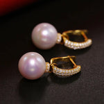 12mm High Luster White Pearl Earrings - Silver 925 Etsy
