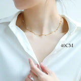 18K Yellow Gold & Natural Akoya Golden Pearl From Japan Necklace, Handmade Beaded Pearl Two Layer Necklace, Seawater Yellow Pearl, Gift Idea Etsy
