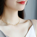 18K Yellow Gold Two-Layer Necklace - Akoya Golden Pearl Strand Etsy