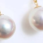 9mm Natural Akoya Pearls from Japan Earrings 18k Solid Yellow Gold Seawater White Pearl Earrings, Anniversary Gift Idea, Gift for Mom Etsy