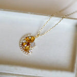 Natural Citrine Necklace Handmade 18K Gold Plated Vermeil Star Necklace, Anniversary Gift Idea, Retro Fine Jewelry Etsy