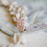 Pink Sakura Enamel Necklace Handmade 18k Gold Plated Vermeil Flower Necklace, Anniversary Gift Idea, Retro Fine Jewelry Etsy