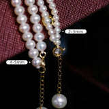 2-5mm Natural High Luster Baby White Pearl Handmade 18k Solid Yellow Gold Baby Pearl Necklace, Pearl Beaded Choker, Anniversary Gift Idea Etsy