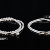 2-5mm Natural High Luster Baby White Pearl Handmade 18k Solid Yellow Gold Baby Pearl Necklace, Pearl Beaded Choker, Anniversary Gift Idea Etsy