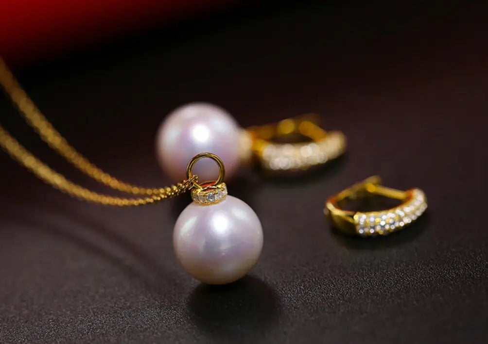 High Luster 12mm White Pearl Earrings Handmade Silver 925 White Pearl Earrings Etsy