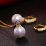 High Luster 12mm White Pearl Earrings Handmade Silver 925 White Pearl Earrings Etsy