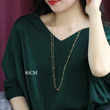 18K Yellow Gold Two-Layer Necklace - Akoya Golden Pearl Strand Etsy