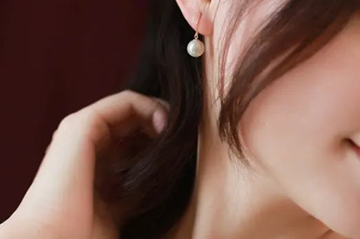 9mm Natural Akoya Pearls from Japan Earrings 18k Solid Yellow Gold Seawater White Pearl Earrings, Anniversary Gift Idea, Gift for Mom Etsy