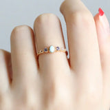 Natural Topaz & Larimar Tanzanite Ring Handmade 18K Solid Yellow Gold Ring, Cluster Rings, Anniversary Gift Idea, Retro Jewelry Etsy