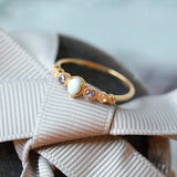 Natural Topaz & Larimar Tanzanite Ring Handmade 18K Solid Yellow Gold Ring, Cluster Rings, Anniversary Gift Idea, Retro Jewelry Etsy