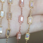 Natural Mother of Pearl Rectangle Bracelet Handmade 18k Solid Yellow Gold Bracelet, Anniversary Gift Idea, Retro Fine Jewelry Etsy
