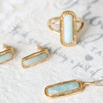 Natural Amazonite Necklace Handmade 18K Solid Yellow Gold Carved Necklace, Gift for Her, Anniversary Gift Idea, Retro Fine Jewelry Etsy