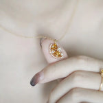 Natural Citrine Necklace Handmade 18K Gold Plated Vermeil Star Necklace, Anniversary Gift Idea, Retro Fine Jewelry Etsy