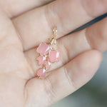 Pink Sakura Enamel Necklace Handmade 18k Gold Plated Vermeil Flower Necklace, Anniversary Gift Idea, Retro Fine Jewelry Etsy