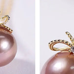 10mm Morandi Nude Color Pearl Freshwater Pearl Necklace - Silver 925 Etsy