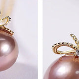 10mm Morandi Nude Color Pearl Freshwater Pearl Necklace - Silver 925 Etsy