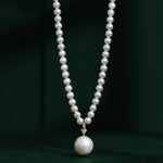 12mm Freshwater White Pink Pearl Strand Chokers - 14K Yellow Gold Etsy