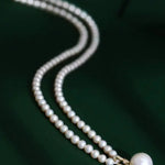 12mm Freshwater White Pink Pearl Strand Chokers - 14K Yellow Gold Etsy
