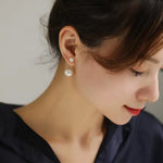 6-13mm AAA+ Freshwater White Pearl Earrings - 18K Yellow Gold Etsy