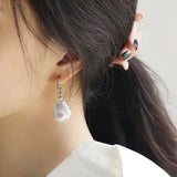 16mm Natural High Luster Baroque Pearl Earrings, Two in one Jewelry, Silver 925 White Pearl Handmade Earrings, Freshwater Pearl Earrings Etsy