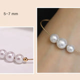 18k Yellow Gold Natural High Luster White Pearl Bracelets, Beaded Bracelets, DIY Bracelets, Anniversary Gift Idea, Gift for her Etsy