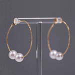 7mm Natural High Luster White Pearl Earrings, 18k Solid Yellow Gold Earrings, DIY Earrings, Anniversary Gift Idea, Gift for her Etsy