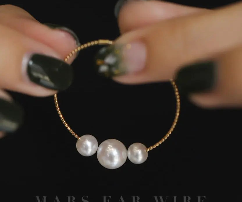 7mm Natural High Luster White Pearl Earrings, 18k Solid Yellow Gold Earrings, DIY Earrings, Anniversary Gift Idea, Gift for her Etsy