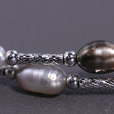 Natural Tahiti Black Keshi Pearl Bracelets, Handmade 925 Silver Baroque Pearl Bracelets, Gift Idea, Seawater Pearl, Beaded Bracelets Etsy