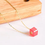 Superior Natural Rhodochrosite Necklace, 18K Gold Etsy