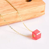 Superior Natural Rhodochrosite Necklace, 18K Gold Etsy