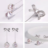 High Luster Baroque Pearl Earrings - 16mm Silver 925 Freshwater Pearl Etsy
