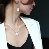 High Luster Baroque Pearl Earrings - 16mm Silver 925 Freshwater Pearl Etsy