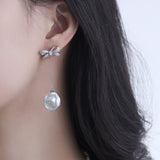 High Luster Baroque Pearl Earrings - 16mm Silver 925 Freshwater Pearl Etsy