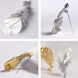 Feather Natural Freshwater White Pearl Brooch, Handmade Gold Plated Feather Brooch, Mother of Pearl, Anniversary Gift Idea, Gift for Mom Etsy