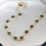 Natural Opal, Garnet, Topaz, Olivine Bracelet, 9k Yellow Gold Bracelet Etsy