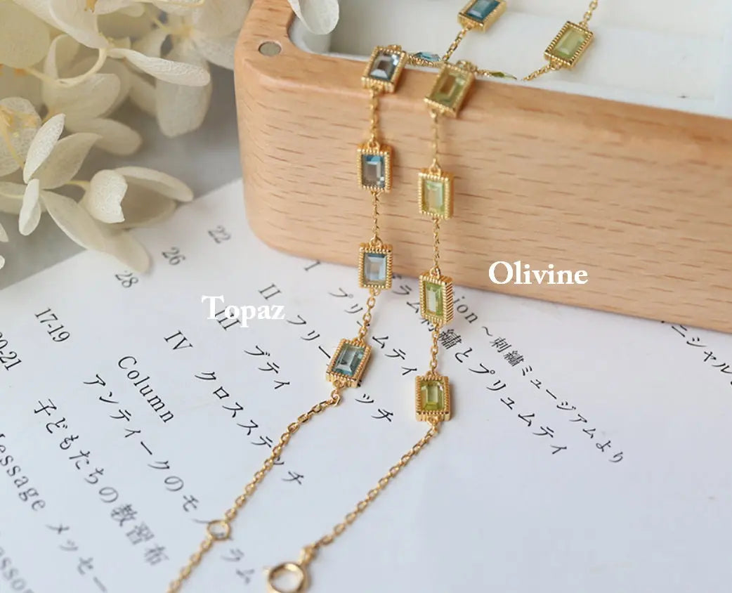 Natural Amethyst, Topaz, Olivine, Garnet, Citrine, Crystal Bracelet, 18K Gold Vermail Bracelet Retro Jewelry Etsy