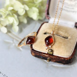Natural Agate Diamond Ring Necklace - 18K Yellow Gold Etsy