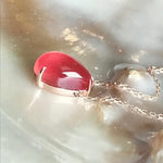 Natural Argentina Rhodochrosite & Yellow Necklace 18K Rose Gold Etsy
